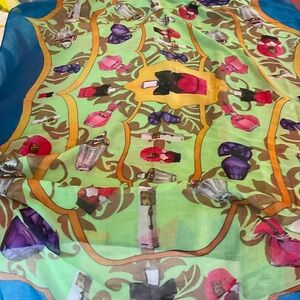 Colorful Perfume Bottle Scarf very big